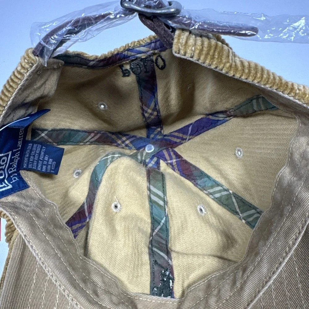 Vintage Polo by Ralph Lauren Brown Corduroy Hat. Deadstock!!